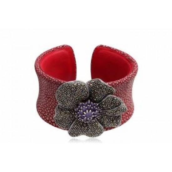 BRAZALETE PLATA CUERO BRAZALETE PLATA CUERO
