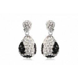 PENDIENTE PLATA CRISTAL