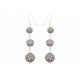 PENDIENTE PLATA CRISTAL