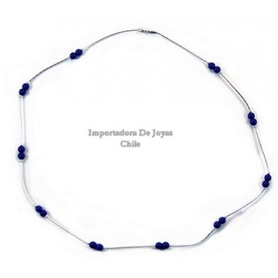 COLLAR PLATA LAPIS LAZULI COLLAR PLATA LAPIS LAZULI